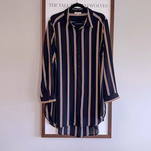 Como Vintage Sheer Blouse/Top Size 1X EUC Button Front